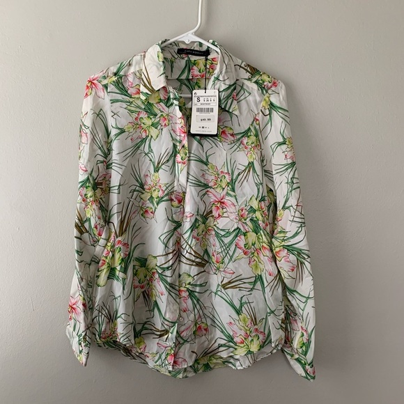 Zara Tops - NWT Zara Woman button down floral shirt